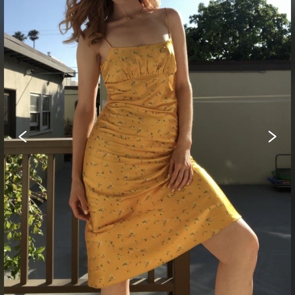 kourt | Dresses | Kourt Yellow Rachel Dress | Poshmark